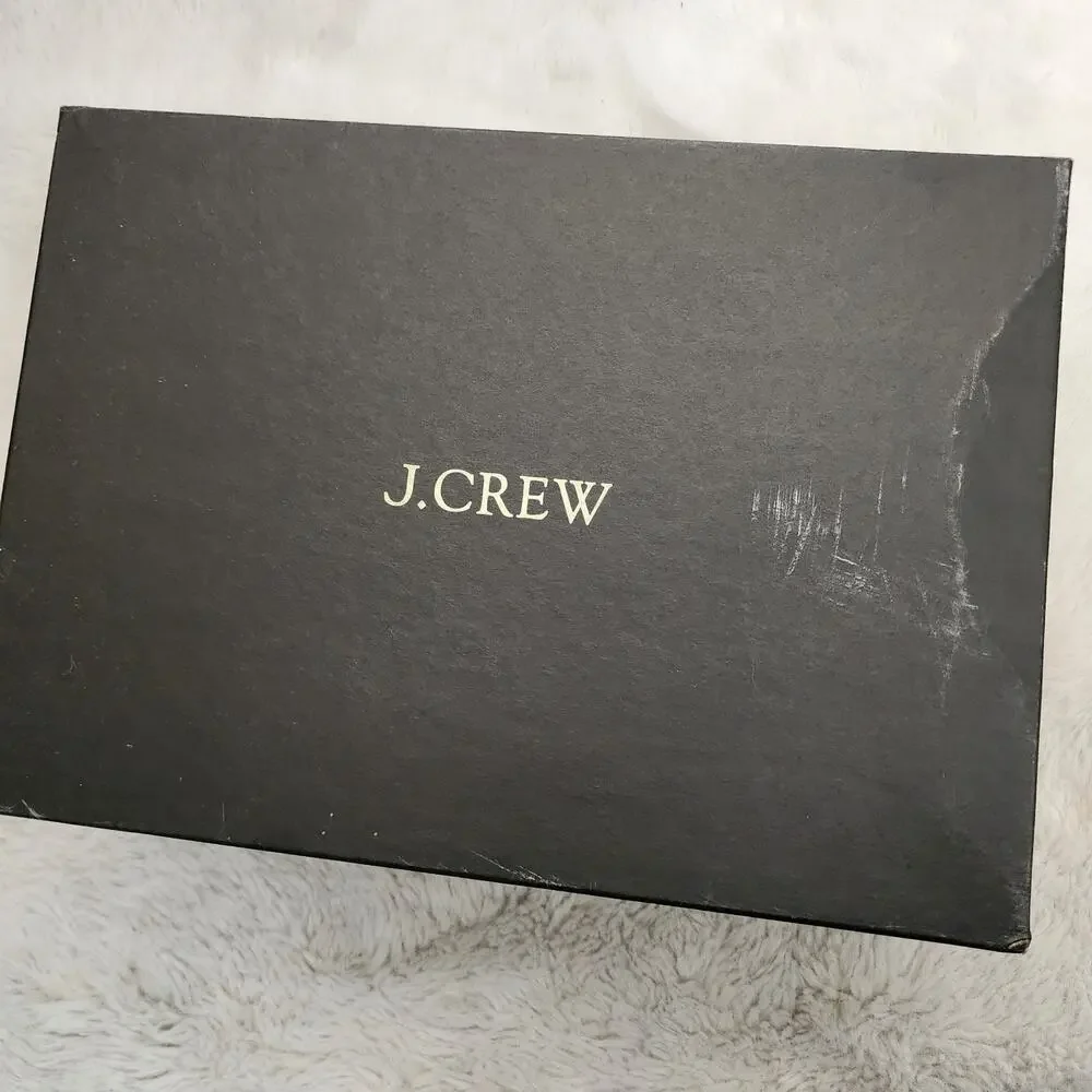 J.Crew Black Italian Leather Ribbed Knit Cuff Ankle Boots NIB NWT Size 9 BM708